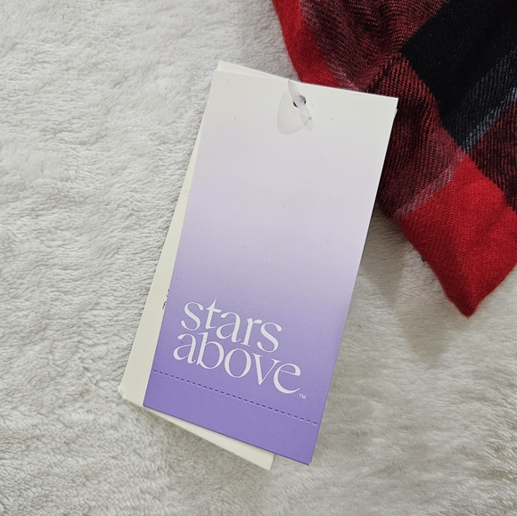 stars above Robe in Black & Red Plaid Women’s Size M/L - Picture 5 of 6